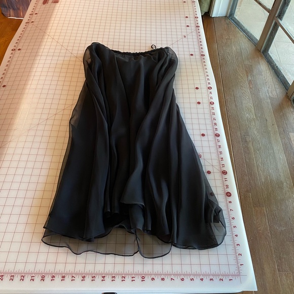 Neiman Marcus vintage black a line full cocktail skirt flowy - Picture 9 of 16